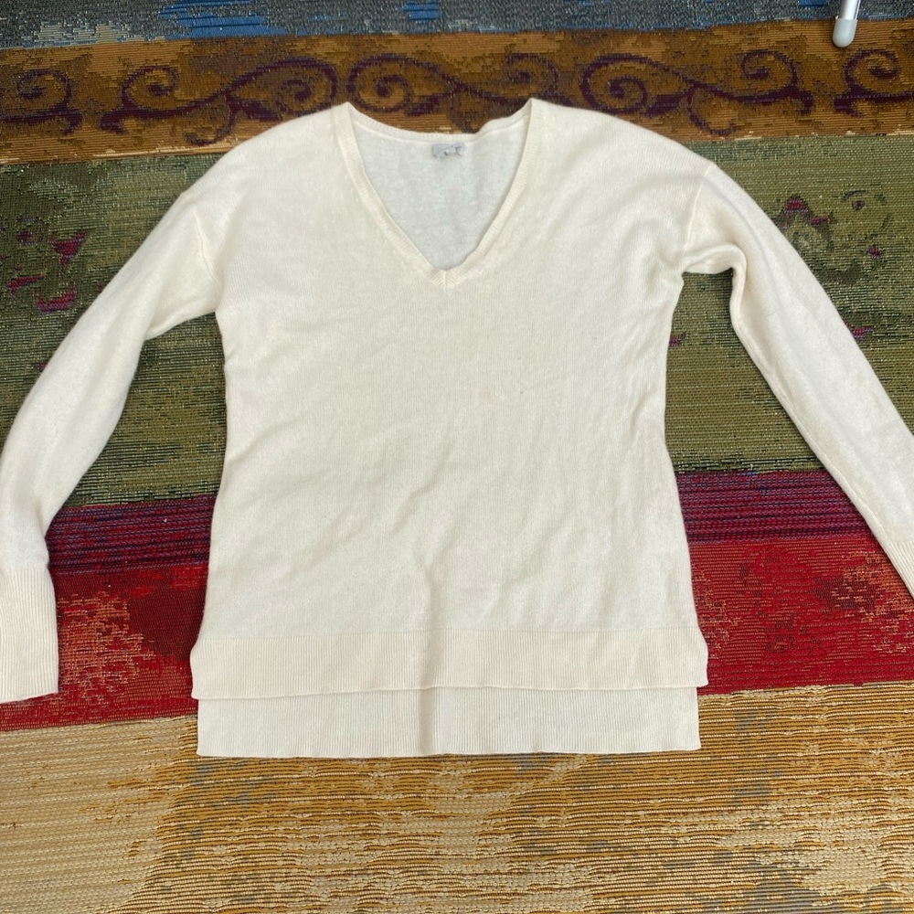 Halogen Soft Cream Cashmere Sweater